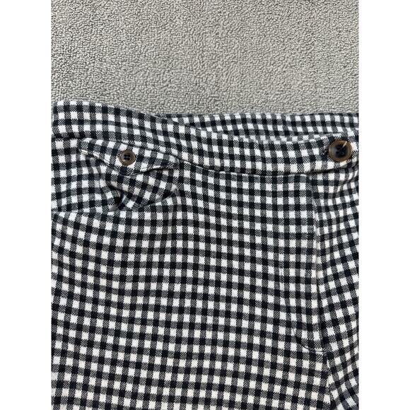 by Anthropologie Trouser Pant Capri The Essential Crop Flare Gingham Check 12 - Picture 4 of 10